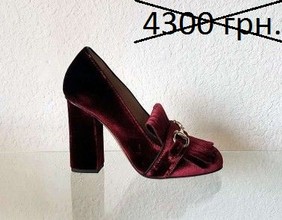 Товар 262/Туфли A55501 VELVET BORDO