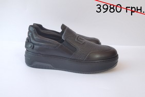 Товар 976/Слипоны A67024 NAPPA+TOGO SIYAH NERO